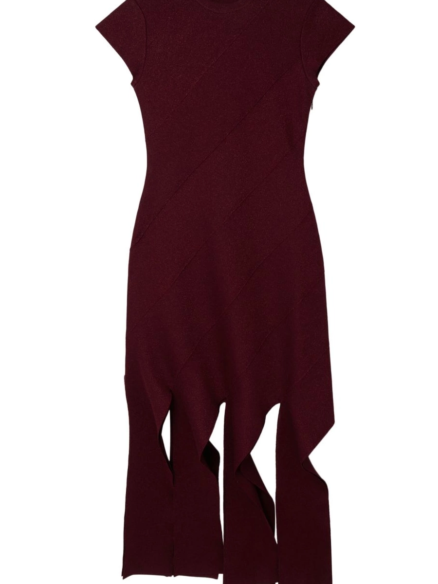 Affordable McCartney lurex Stella Women midi ribbed-knit dress 0816